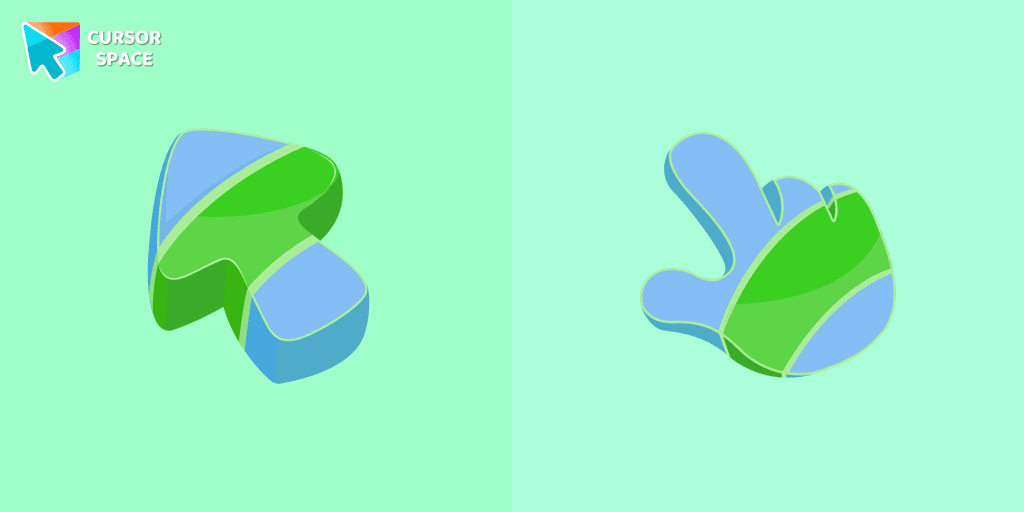 Blue Abstract Texture cursor cursor pack